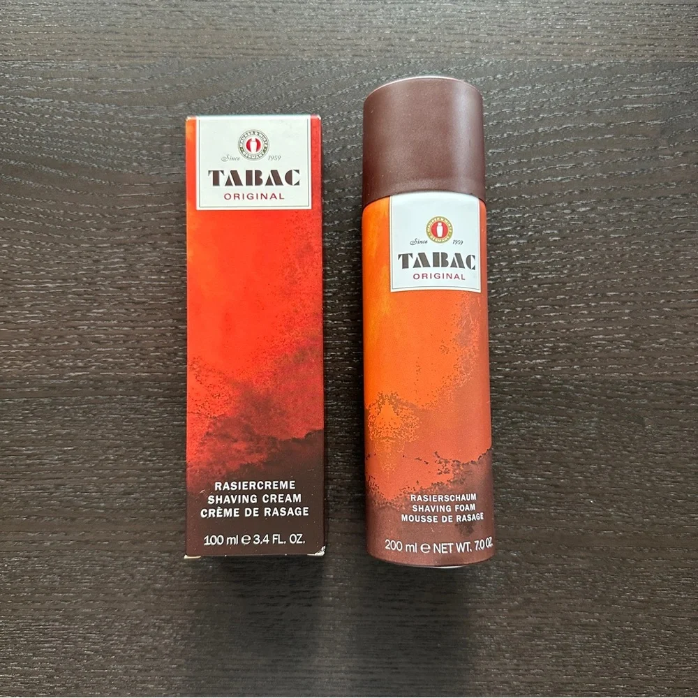 NEW in Box 2 Pack Tabac by Maurer & Wirtz for Men Shaving Cream & Foam 100/200ml